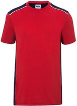 Fusible Systems - Heren James and Nicholson Workwear Level 2 T-Shirt (Roos/Navy)