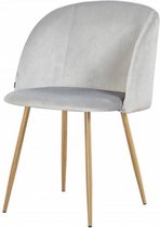 Fluwelen stoel, 55.5x60xH83 cm - YPOS