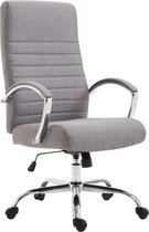 Ergonomische bureaustoel - Modern - Gewatteerd - Stof - Grijs - 60x68x118 cm