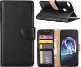 Alcatel Idol 5 Portemonnee hoesje / book case Zwart