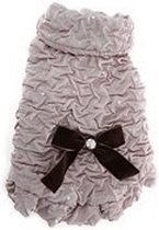 Puppy Angel Ruffles Glamour coat, beige