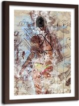 Foto in frame Vrouw in bikini II, 80x120, beige, Premium print