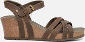 Panama Jack Vera Basic B6 sandalen met sleehak groen - Maat 36