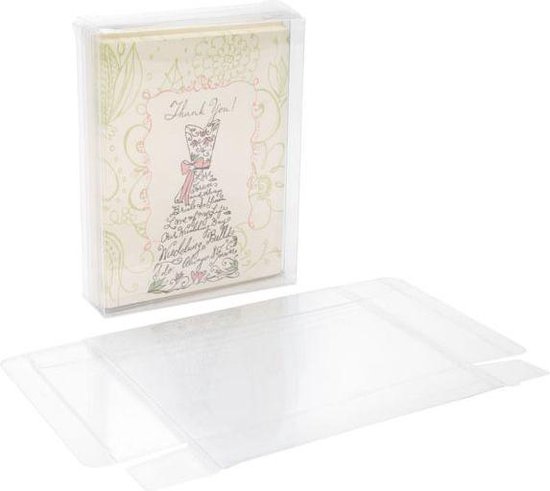Boîtes en plastique 11.4x3.2x14.9cm Crystal Clear (25 pièces)