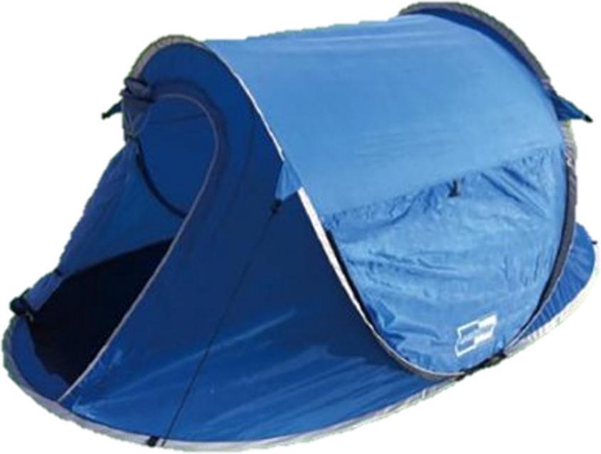 Mis Streven Ciro Pop Up Tent 245 X 145 X 95 Cm Waterdicht & Uv Beschermd - Blauw - 2  Persoons | bol.com