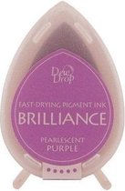 BD-000-036 Inktkussen Brilliance Dew drops Pearlescent Purple (1 st) paars