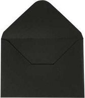 Envelop, afmeting envelop 11,5x16 cm, 110 , zwart, 10 stuk/ 1 doos