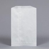 Zakken Papier Wit 12x18cm Gebleekt Kraft 40grs (100 stuks)