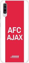 Samsung Galaxy A70 Hoesje Transparant TPU Case - AFC Ajax - met opdruk #ffffff