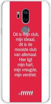LG G7 ThinQ Hoesje Transparant TPU Case - AFC Ajax Dit Is Mijn Club #ffffff