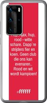 Huawei P40 Pro Hoesje Transparant TPU Case - AFC Ajax Clublied #ffffff