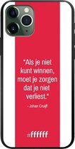 iPhone 11 Pro Hoesje TPU Case - AFC Ajax Quote Johan Cruijff #ffffff