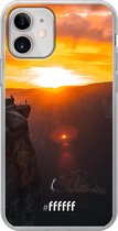 iPhone 12 Mini Hoesje Transparant TPU Case - Rock Formation Sunset #ffffff