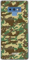 Samsung Galaxy Note 9 Hoesje Transparant TPU Case - Jungle Camouflage #ffffff