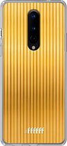 OnePlus 8 Pro Hoesje Transparant TPU Case - Bold Gold #ffffff