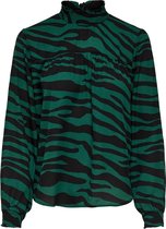 Jdypearl l/s smock top wvn Botanical garden/zebra