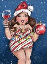 Mona Lisa Diamond Painting Set Christmas Girl M047A