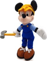 Mickey Mouse met Hamer (Disney) - Construction Mickey - Pluche Knuffel - 32 cm