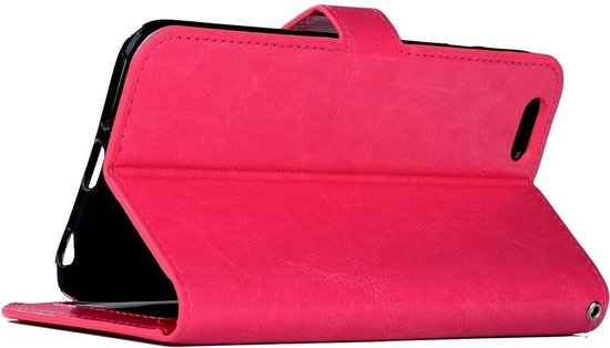 iPhone 6 Cover + 2 pièces Glas Screenprotector rose