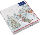 VILLEROY & BOCH - Winter Specials - Servetten Kinderen met slee 33x33cm