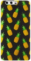 ADEL Siliconen Back Cover Softcase Hoesje voor Huawei P10 - Ananas Groen