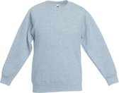 Fruit Of The Loom Kinder Unisex Premium 70/30 Sweatshirt (pak van 2) (Heather Grijs)