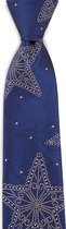 We Love Ties - Stropdas Falling Stars - polyester - blauw / goud glitter