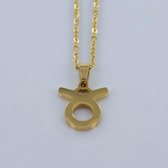 Sterrenbeeld / Horoscoop ketting - Goud - Stier