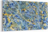 Schilderij - Abstract light blue — 90x60 cm