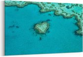 Schilderij - Famous Heart Reef nestled in Great Barrier Reef — 100x70 cm