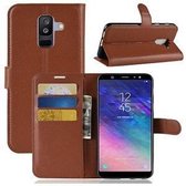 Samsung A6 2018 Portemonnee Hoesje Bruin