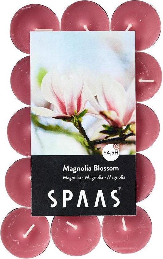 SPAAS 30 Theelichten Geur, ± 4,5 uur - Magnolia blossom