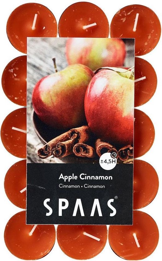 SPAAS Maxi theelichten zak x40, ± 10 uur - wit
