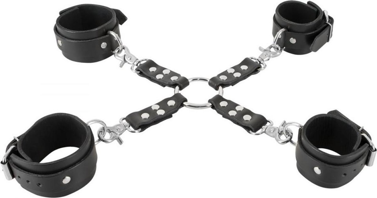 Goedkoopste Zado Luxe Leren Bondage Set