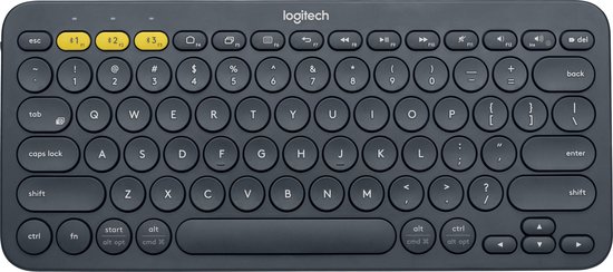 Logitech K380 - Draadloos Bluetooth Toetsenbord - Qwerty - Grijs | bol.com