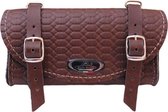 Zadeltas Monte Grappa 'British' leer - dark brown