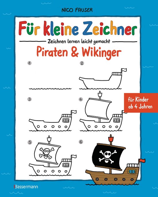 Für kleine Zeichner - Piraten & Wikinger - cover