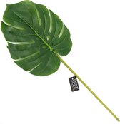 Philodendron Monstera kunstplant - Gatenplant - set van 4 stuks