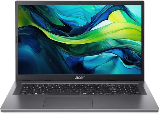 Acer Aspire Go 17 AG17-31P-35ZJ Intel Core 3 N355 Laptop 43,9 cm (17.3") Full HD 16 GB LPDDR5-SDRAM 512 GB SSD Wi-Fi 6 (802.11ax) Engels Grijs - Acer - Hoofdafbeelding