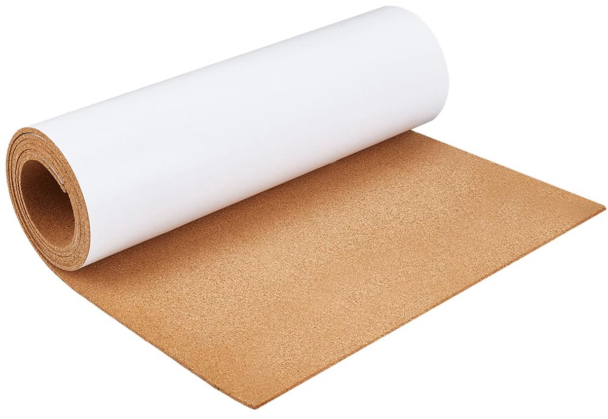 Zelfklevende Kurkrol 2,5 m x 15 cm - 4 mm Dikke Natuurkurk voor Prikborden en Doe-het-zelf Projecten