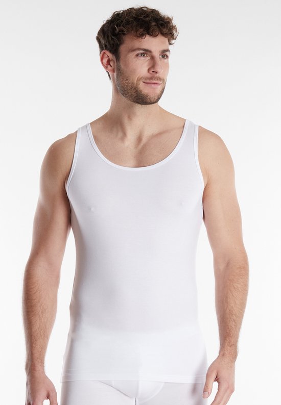 Débardeur col rond homme Ceceba (pack de 1) - blanc - Taille : L