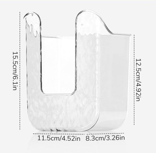 2 stuks Vochtig Toiletpapier Houder - Dispenser voor nat toiletpapier zonder gaatjes - Opbergdoos voor vochtige doekjes - Wanddispenser voor tissues - Zelfklevende dispenser voor babydoekjes - Tissuedispenser Geschikt voor badkamers - grijs — afbeelding 5