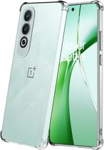 Geschikt voor OnePlus Nord CE 4 Telefoonhoesje Transparant met Stootrand - Clear Case Shockproof TPU Siliconen Back Cover Case Doorzichtig - Smartphonica geschikt voor OnePlus Nord CE 4