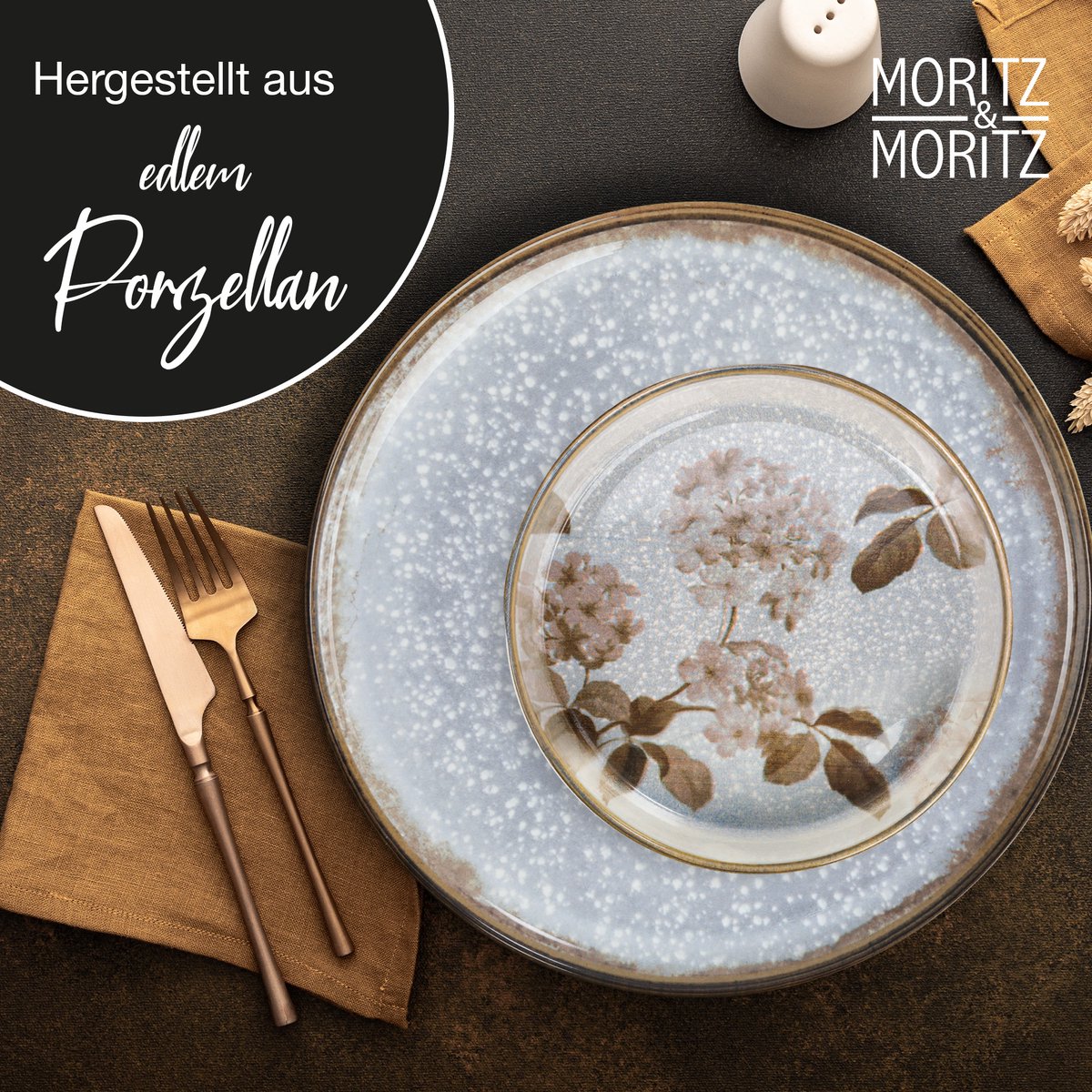 Moritz & Moritz BLOSSOM 18-delige serviesset voor 6 personen, elegante