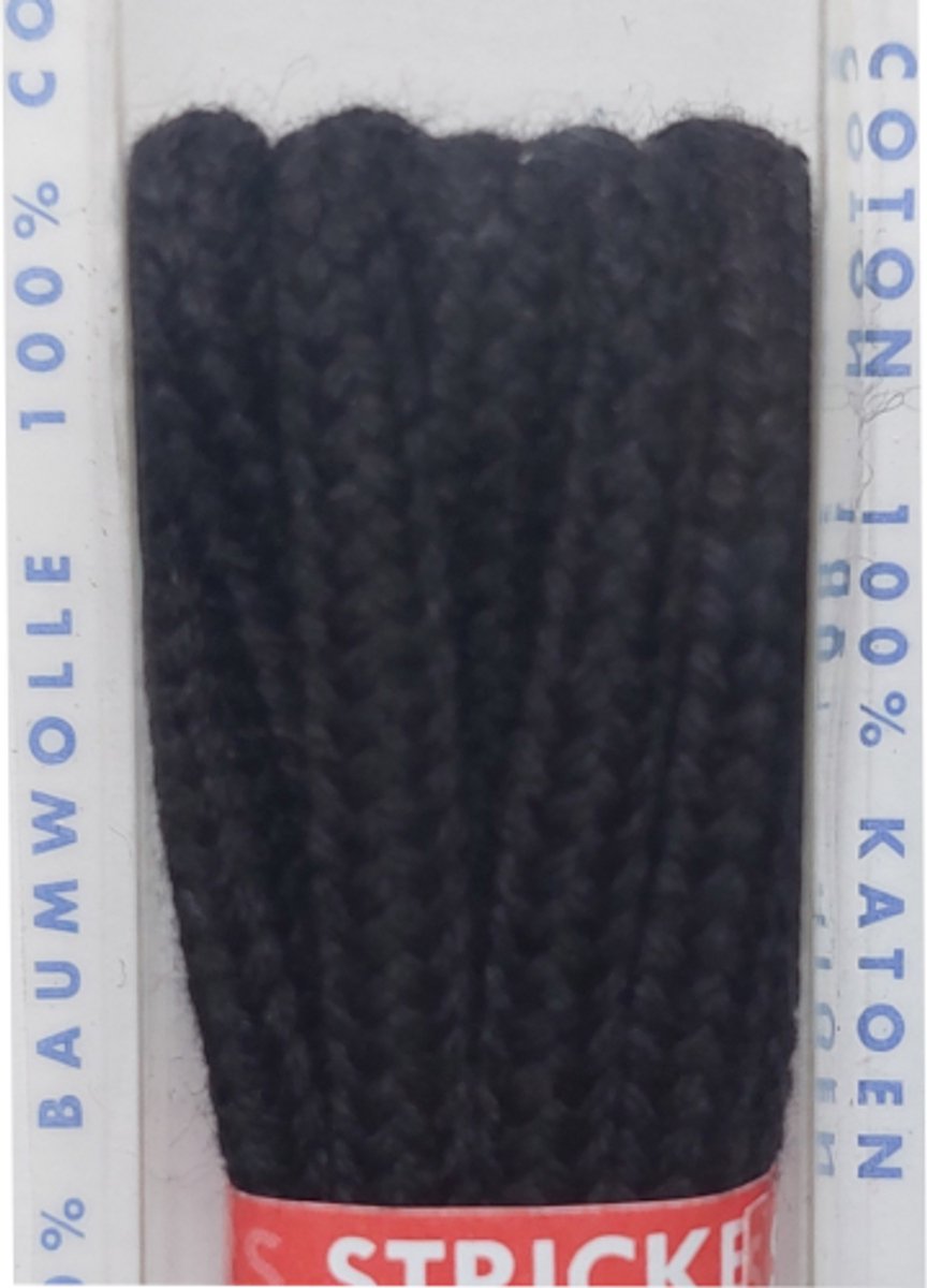 Dumco Veter - Zwart - Extra Dik Rond - Lengte 90 cm - Dikte 4,5 mm - Schoenveter