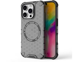 Solidenz HexArmor MagShield geschikt voor iPhone 16 Pro hoesje - Geschikt voor MagSafe - Zwart