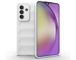 Hoesje geschikt voor Samsung Galaxy A56 / A36 Hoesje - Solidenz AeroGrip FlexShield - Wit