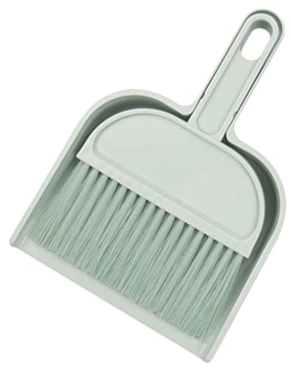 Mini reinigingsborstel en stofpan set voor efficiënt schoonmaken