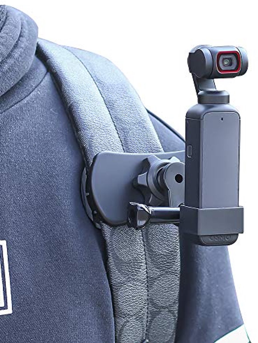 360° Rotatie Rugzak Riem Mount Quick Clip Met Uitvouwbaar Frame Voor DJI Osmo Pocket