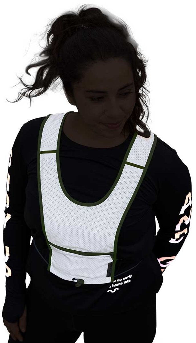 GOFLUO - Reflecterend hesje Pace - Veiligheidshesje - Fluo Hesje Volwassenen - L / XL - Grey reflective